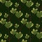 Dark green naive flowers elements seamless pattern in nature style. Botanical simple backdrop