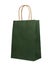 Dark green paper market bag ecological isolated on the white background