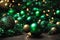 Dark green themed christmas wallpaper, xmas background