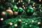 Dark green themed christmas wallpaper, xmas background