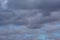 Dark grey cumulonimbus clouds before the rain