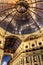 Dark HDR night photo of Galleria Vittorio Emanuele II in Milan