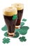 Dark Irish beer for St Patick\'s Day