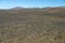 Dark lava desert - great vastness in Iceland highlands.