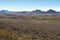 Dark lava desert - great vastness in Iceland highlands.