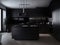 Dark matte modern kitchen room, Generative AI Illustration