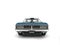 Dark metallic blue American vintage muscle car - front view