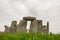 Dark moody clouds over Stonehenge