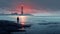Dark And Moody Urban Legends Landscape With Mysterious Lighthouse