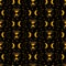 Dark moon pattern. Witchcraft pattern. Moon phase, crescent hourglass, stars black seamless background. Mystery print