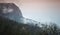 Dark mountain landscape with Church, Crimea