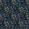 Dark natural forest seamless pattern