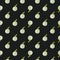 Dark nature organic food seamless pattern with little apple silhouettes. Black background