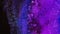 Dark neon blue hot purple black colors shiny particles macro. Liquid abstractions, Fluid art. The Universe, The Milky