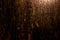 Dark old scary rusty rough golden and copper metal surface texture/background for Halloween or haunted house games