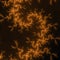 Dark orange fractal swirly pattern