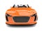 Dark orange modern cabriolet super sports car - front view