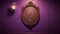 Dark Ornate Wall Hanging Over Lilac Wall - Absinthe Culture Inspired