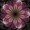 Dark pink fractal flower