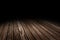 Dark Plank old wood floor texture perspective background for display or montage of product,Mock up template for your design