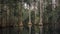 Dark Pond Cypress Swamp, Spanish Moss, Okefenokee Swamp National Wildlife Refuge