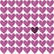 Dark purple heart with a crowd of violet hearts.