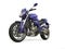 Dark purple modern motorcycle