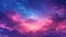 Dark purple sky with realistic cloud texture, modern illustration. Beautiful foggy twilight or sunrise cloudscape in