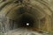 Dark railway abandoned Tunnel