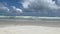 Dark Rain Cloud Over Ocean in Ormond Beach, Florida