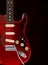 Dark Red Blues Electric Guitar