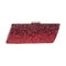 Dark red clutch handbag isolated