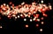 Dark red glitter lights abstract Black ice perspective structure surface texture christmas