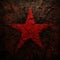 Dark Red Star: A Retro Rock Post-impressionism Image