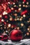 Dark red themed christmas wallpaper, xmas background