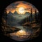 Dark Reflections: Romantic Moonlit Seascapes In Detailed Landscape Art