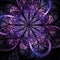 Dark romantic fractal flower