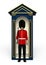 The dark Royal Guardsman. 3D Illustration