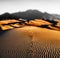 Dark Sand Desert Abstract Art