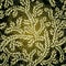 Dark Seamless floral Pattern.