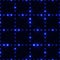 Dark seamless pattern with shinning blue neon dot grid