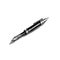 Dark Silver And Black Fountain Pen Drawing With Distinctive Line Work
