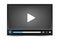 Dark skin vector video player interface