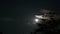 Dark sky with rising moon time lapse