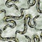 Dark Snake. Seamless pattern. Watercolor for Halloween design