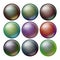 Dark Sphere Set Vector. Opaque Spheres With Shadows. Abstract Dark Ellipse, Ball, Bubble, Button, Badge. Isolated