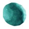 Dark Sphere Stain Of Emerald Watercolor