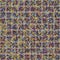Dark square mosaic effect vector texture. Masculine geometric seamless melange pattern. Hand drawn variegated irregular shapes