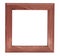 Dark square wooden picture frame