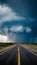 Dark storm cloud formation, dramatic weather phenomenon